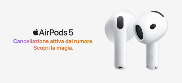Promo: Apple AirPods 5. Preordina ora